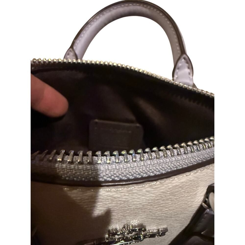 NWOT Coach Lacey Crossbody Signature Canvas Chalk Mist Purple - Picture 10 of 11